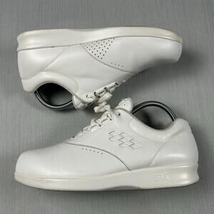 SAS Free Time Womens Size 8.5 WW Wide Tripad White Leather Casual Shoes H2671263